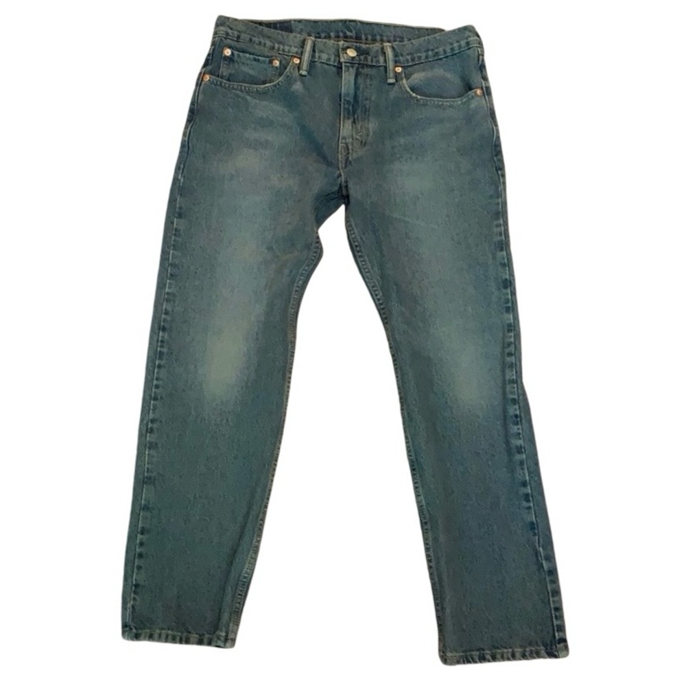 Levi’s 502 Light Wash Jeans Taper Fit Straight Distressed Men’s Size 32 x 29
